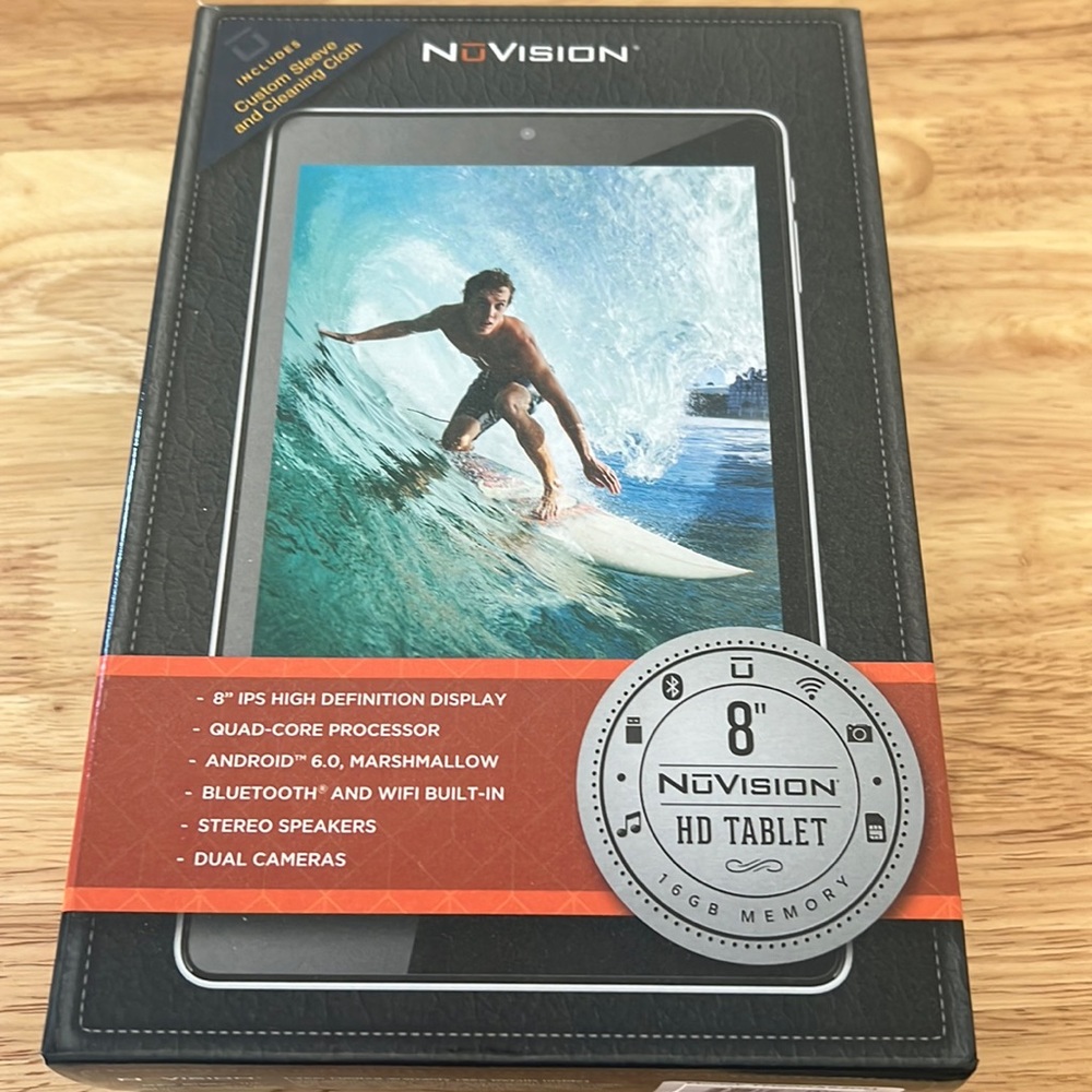 NIB NUVISION 8” TABLET